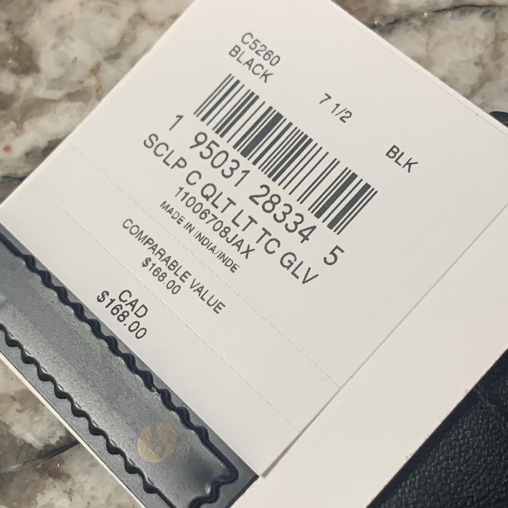 COACH Signature Leather Tech Gloves - Picture 13 of 16